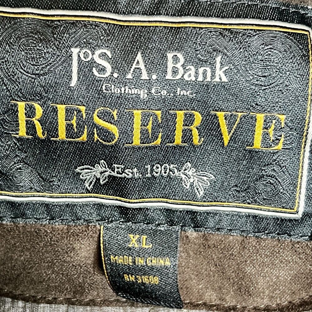 JoS A Bank Reserve Jacket Overcoat 2 in 1 Xtra Large Wool Blend Removable Lining - Picture 15 of 16